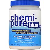 Boyd Chemi‑Pure Blue 11 oz Aquarium Filtration Media Premium Extruded Carbon + Ion‑Exchange Resins in Nylon Bag Clears Toxins, Phosphates &amp; Metals
