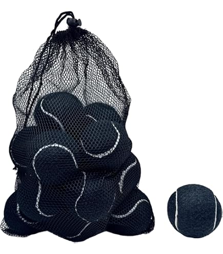 Lot De 12 Balles De Tennis Pour Chien - Balle Entraînement Avancée Avec Sac Maille