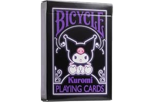 Bicycle Kuromi Sanrio Playing Cards, Black, Pink and Purple, 1 Deck
