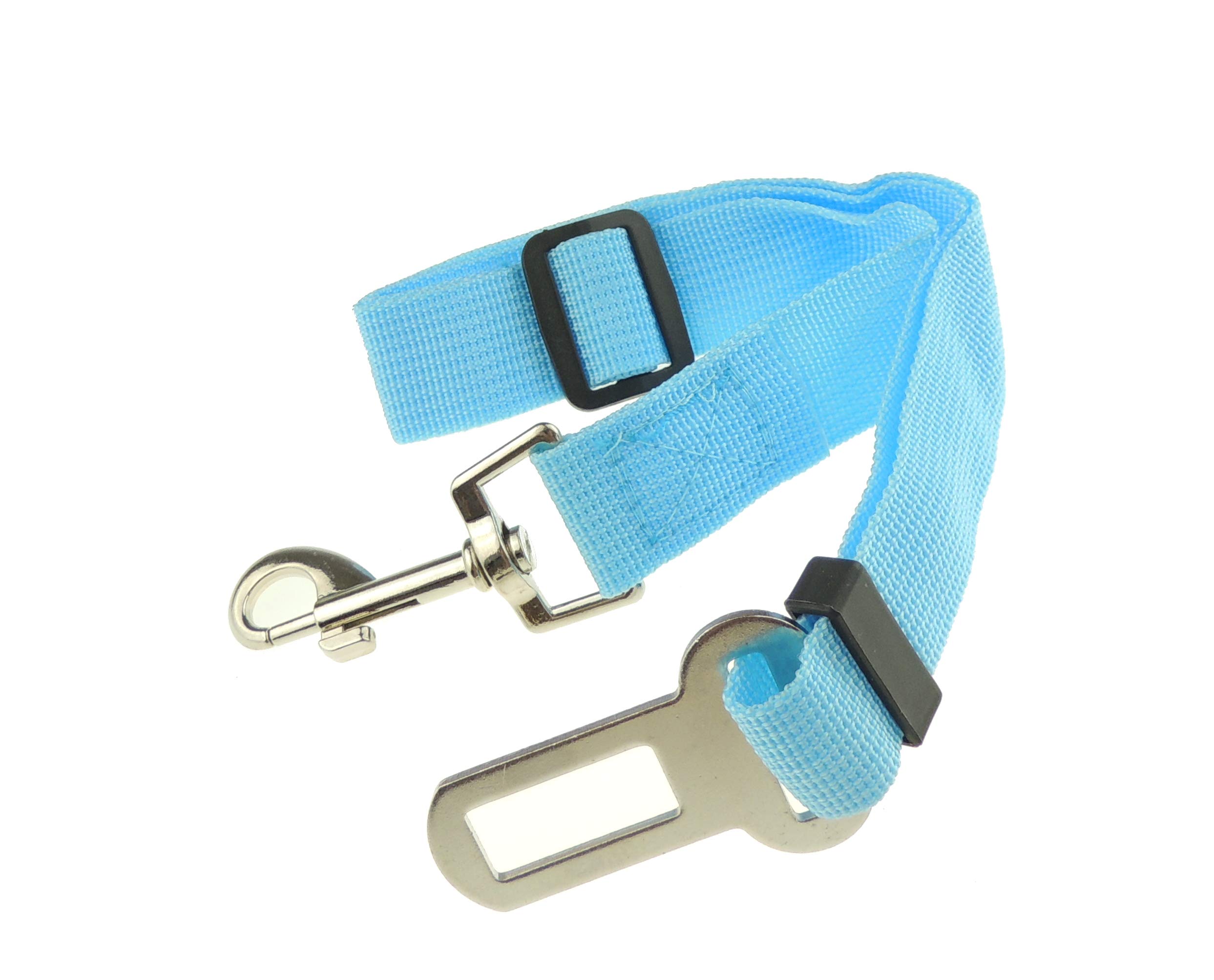 Universal Pet Car Safety Seat Belt, Adjustable Seat Belt Harness for Animals Dogs Puppies Cats, Dog seat belt for car, Strong Dog Car Truck Safety Harness (Turquoise)