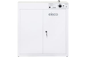 EISCO Steel Goggle Sanitizer Cabinet, 120 VAC, for 35 Pairs
