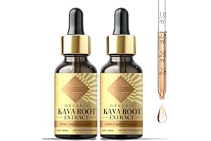 HEALTHCENTER Kava Kava Drops, High Concentration Kava Root Extract for for Relaxation and Immune Support, Vegan & Non-GMO, 2 Count