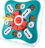 LUKITO Dog Puzzle Toy Slow Feeder Interactive Treat Squeaky Green view 8