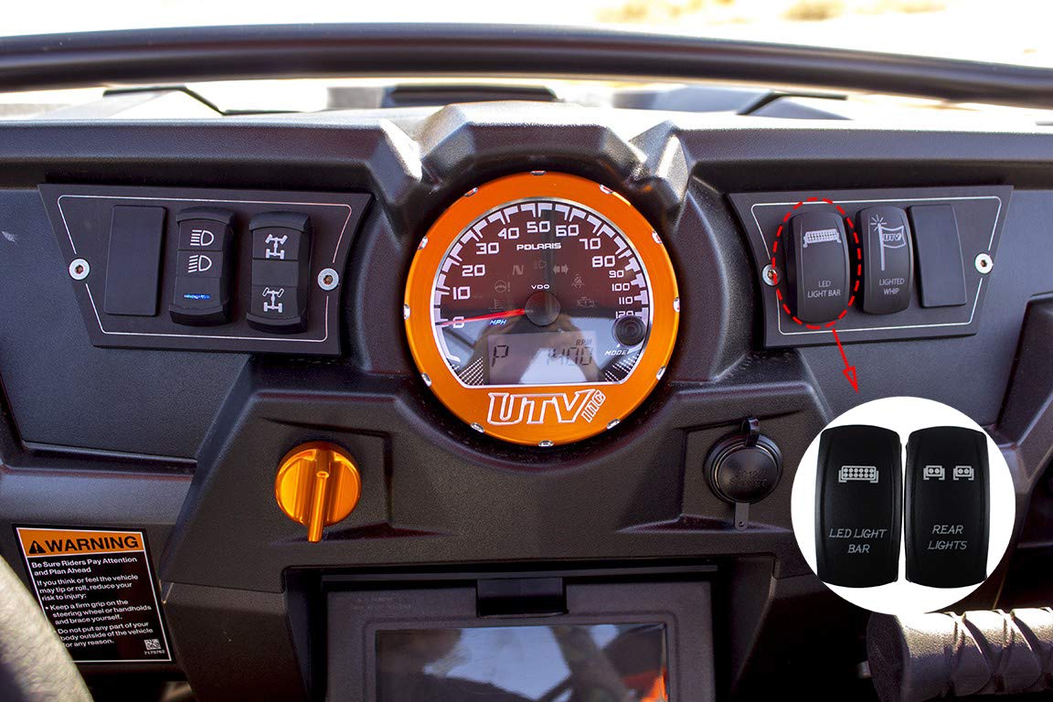 5pin LED Light Bar Rocker Switch & Rear Lights Rocker Switch ONOFF LED Light UTV Rocker