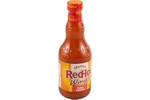 Frank's RedHot Wings Sauce, Mango Habanero, Hot Sauce, Marinade, Glaze, For Fish, Steak, Burgers, Wings, Cole Slaw, Salsa, and More, 12 fl oz