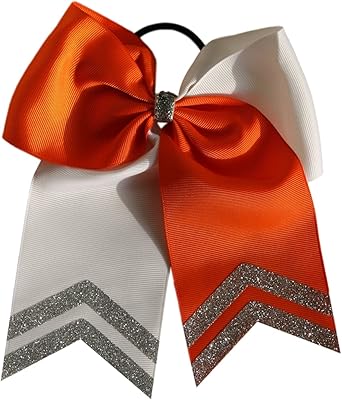 Amazon Com Glitter Tips New 6 1 2 Orange And White Sport Hair