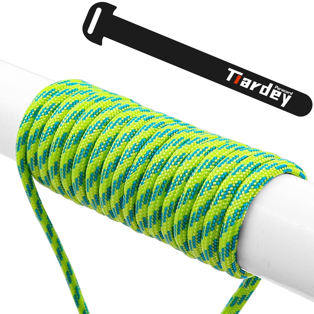Tiardey PRN-098 Paracord 4mm 100ft (31m) 9 Core Strand,Tear-resistant,Nylon Cord,Mil Spec Type III Paracord,Holds up to 250kg for Outdoor Survival Camping