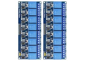 XINGYHENG 2Pcs 8 Channel Relay Module with The Light Coupling 12V Relay Expansion Plate Load Controlled Relay Switch Module Supports AVR/51/PIC Relay Control Module