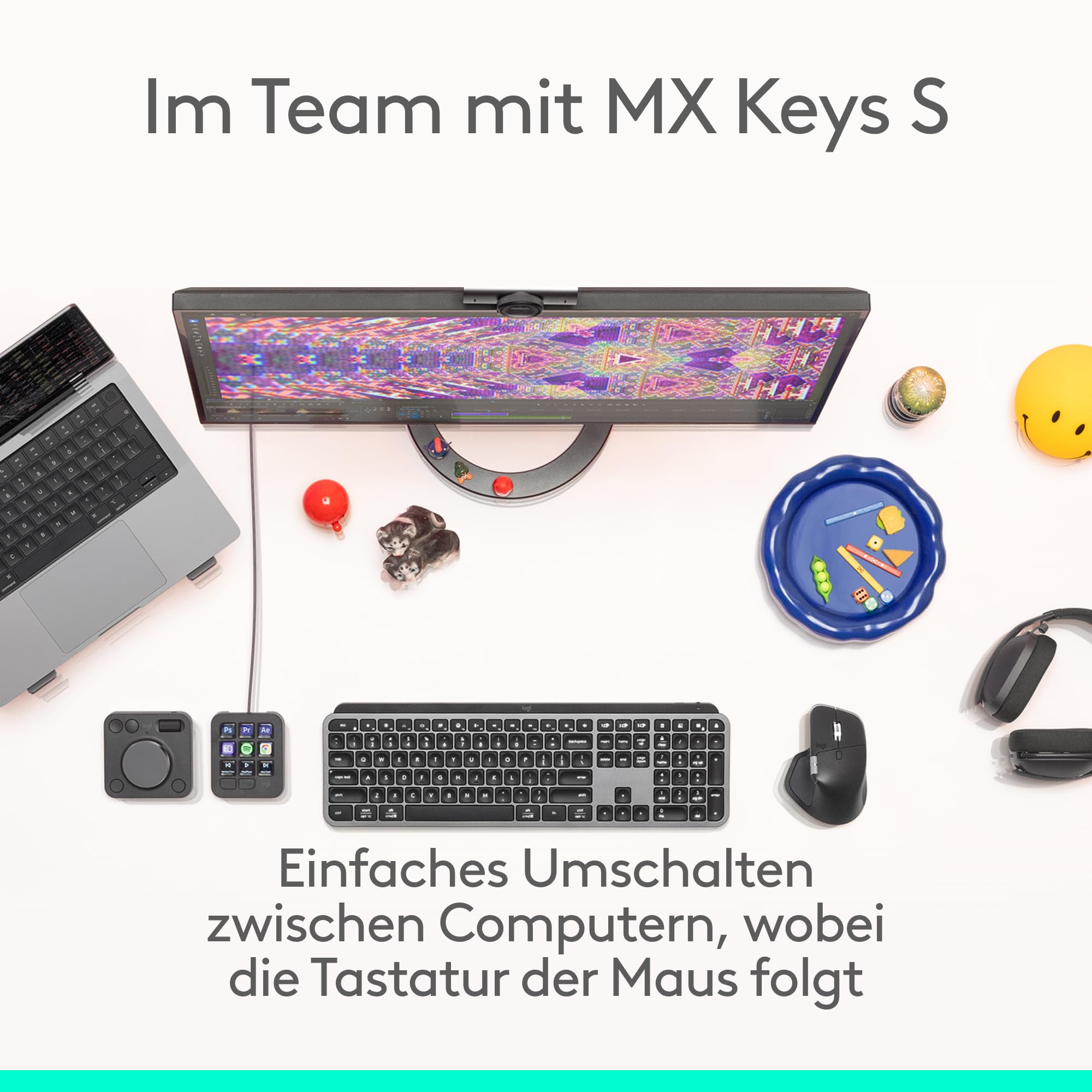 Logitech MX Master 4, ergonomische kabellose Maus mit fortschrittlichem, leistungsstarkem, haptischem Feedback, ultraschnellem Scrollen, Laden über USB-C, Bluetooth, Windows, MacOS – Grafit 7