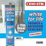 EVO-STIK White for Life Shower Bathroom Sealant White Stops Mould Stays New view 2