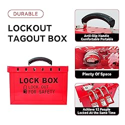 BULANGDI Lockout Tagout Lock Box Portable Loto Box