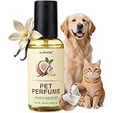 ulroyda Dog Cologne & Pet Perfume – Long-Lasting Coconut & Vanilla Scent | Alcohol-Free Deodorizing Spray for Dogs & Cats, Gentle Non-sticky Grooming Formula, 4.06 oz