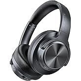 FIO MOTUS Noise Cancelling Headphones: Wireless Over Ear Bluetooth Headphones with 130H Playtime - Hi-Res Sound Custom EQ via App Deep Bass Comfort Fit Ear Cups for Travel Home Office