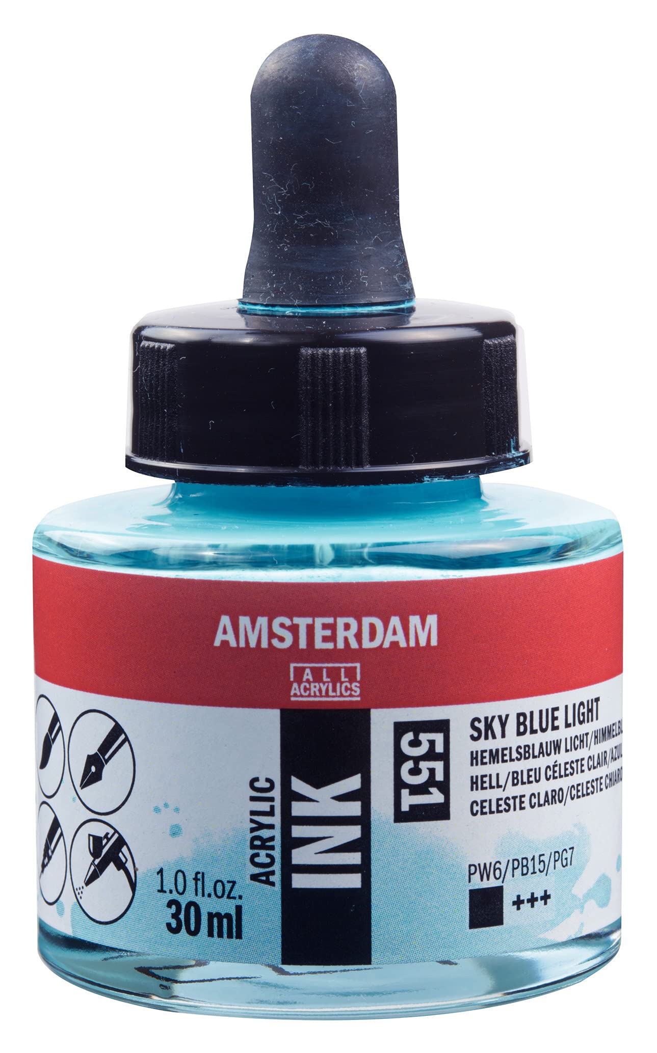 Amsterdam ACRYLC Ink, Sky Blue Light, One Size