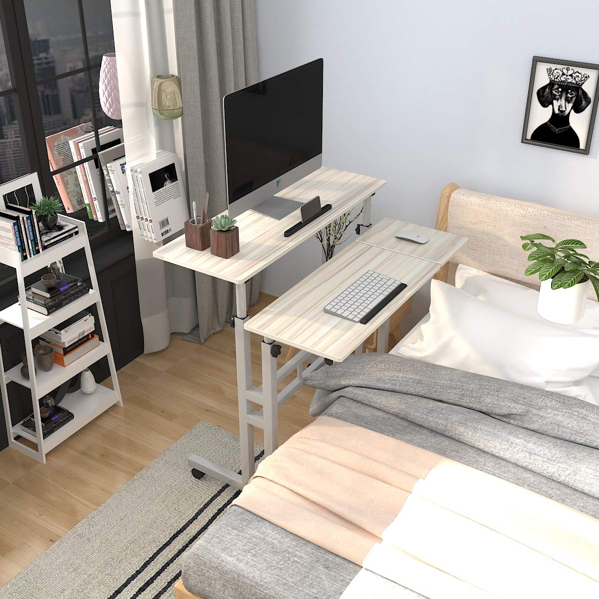 sogesfurniture Mobile Laptop Stand Desk Computer Workstation