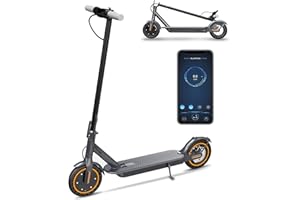 NAVIC Electric Scooter Adults, Up to 19 Mph, 21/23 Miles, Foldable E-Scooter for Adults, Escooter Adults with App Control, Dual Suspension with Turn Signal Light, Dual Braking