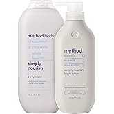 Method Body Wash (18oz) and Lotion (14oz) Gift Set, Simply Nourish