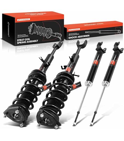 Set Front Quick Complete Strut-Coil Spring-Rear Shock For 2007 2008 Infiniti G35 Sedan RWD