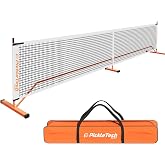 PICKLETECH 4.0 Slim Portable Pickleball Net | Outdoor Pickleball Net &ndash; Portable Pickle Ball Net System with Carry Bag for Driveway, Backyard &amp; Indoor Court
