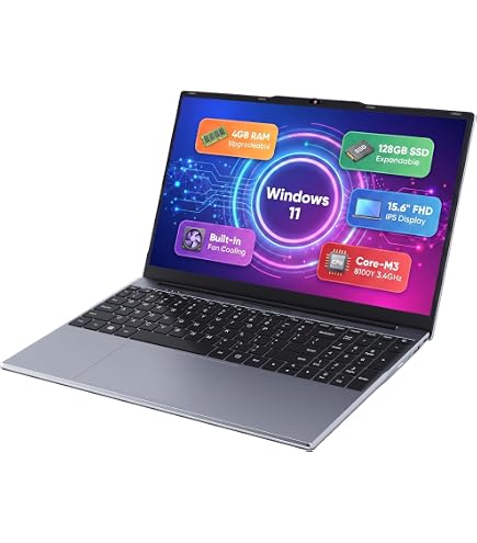 14インチ　WinノートPC Celeron ／メモリ12GB／SSD128GB Amazon.com: PONKLOIE 14.1