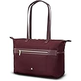 Samsonite Mobile Solution 2 Tote - Laptop & Work Tote with Removable Padded Laptop Sleeve, Interior Organizer Pockets, Front & Exterior Pockets, StackIt™ Strap, Travel & Everyday Bag - Merlot