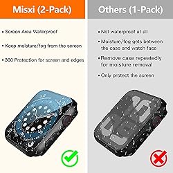 Misxi [2 Pack] Waterproof Black Hard Case with