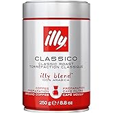 illy Drip Coffee - Ground Coffee - 100% Arabica Ground Coffee – Classico Medium Roast - Notes of Caramel, Orange Blossom & Ja