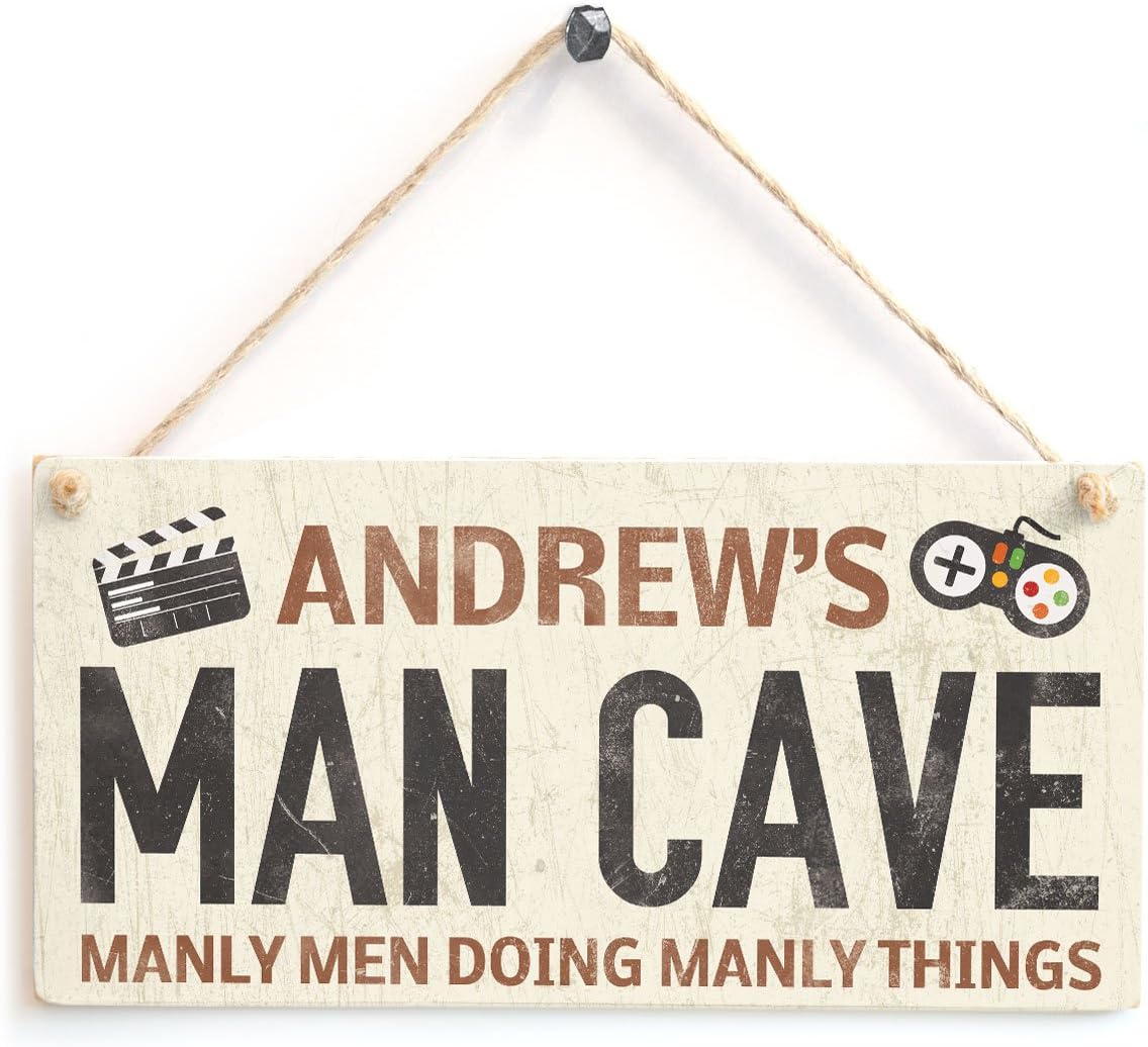 Anita's Country Crafts Man Cave Games Room - Games Room Personalised Wooden Sign Gift
