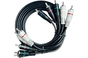BOLAAZUL 5 RCA Cables 6 feet Component Cable RCA Splitter Audio Video Cable YPbPr RGB AV Cable 1080i Male/Male for DVD STB TV Box HDTV - 1.8m