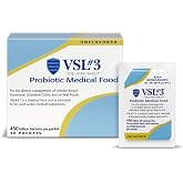 VSL#3® Probiotic Powder for Digestive Health, IBS & UC Symptoms - 450B CFUs, High-Potency, Multi-Strain, Live, Refrigerated P