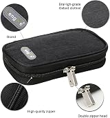 YOUSHARES Insulin Travel Case with 2 Ice Packs Black Compact Portable Insulated view 8