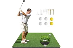 ToVii 5x4ft Golf Hitting Mats | Premium Artificial Turf with Rubber Foam Padding|Golf Mat for Indoor/Outdoor Practice|Come wi