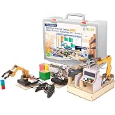 ACEBOTT 3-in-1 ESP32 IoT Control Smart Factory Starter Kit, Electronics Programming Kit Compatible with Arduino Scratch Online Tutorials, School DIY Education Solution Series STEAM Set for Teens 12+