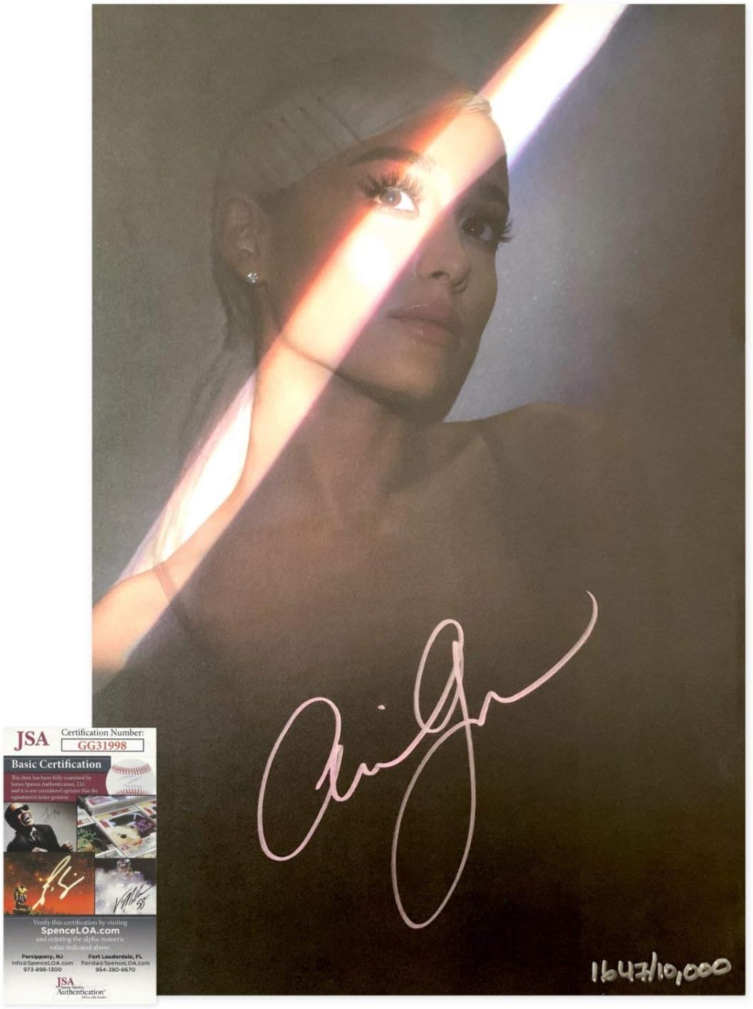 Ariana Grande Autographed Signed Autograph Autographed Sweetener Lithograph Poster JSA COA