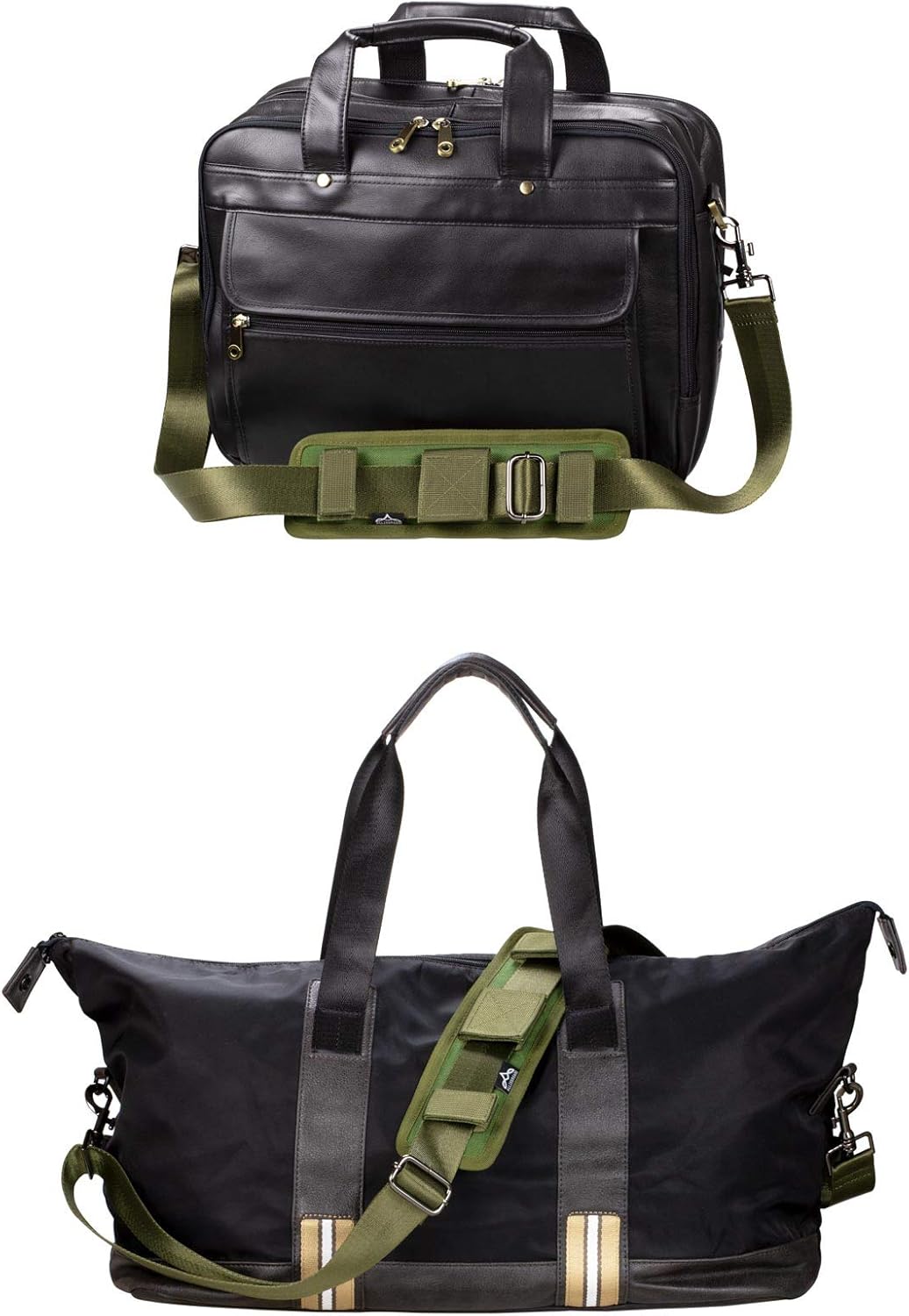 Allzedream Bag Shoulder Strap Replacement Laptop Travel Duffle Bags Padded Adjustable (Olive Green): Clothing