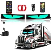 Led Eyes for Car Windshield 2PCS - 23.42x4.72In Programmable Flexible Display Lights, One Click Dual Screen Synchronization, App/Remote Control, USB Powered, Led Windshield Eyes for Cars/Trucks/SUVs