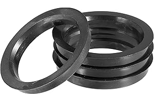 ACROPIX 72.6mm to 60.1mm Universal Car Hub Centric Rings Black - Pack of 4