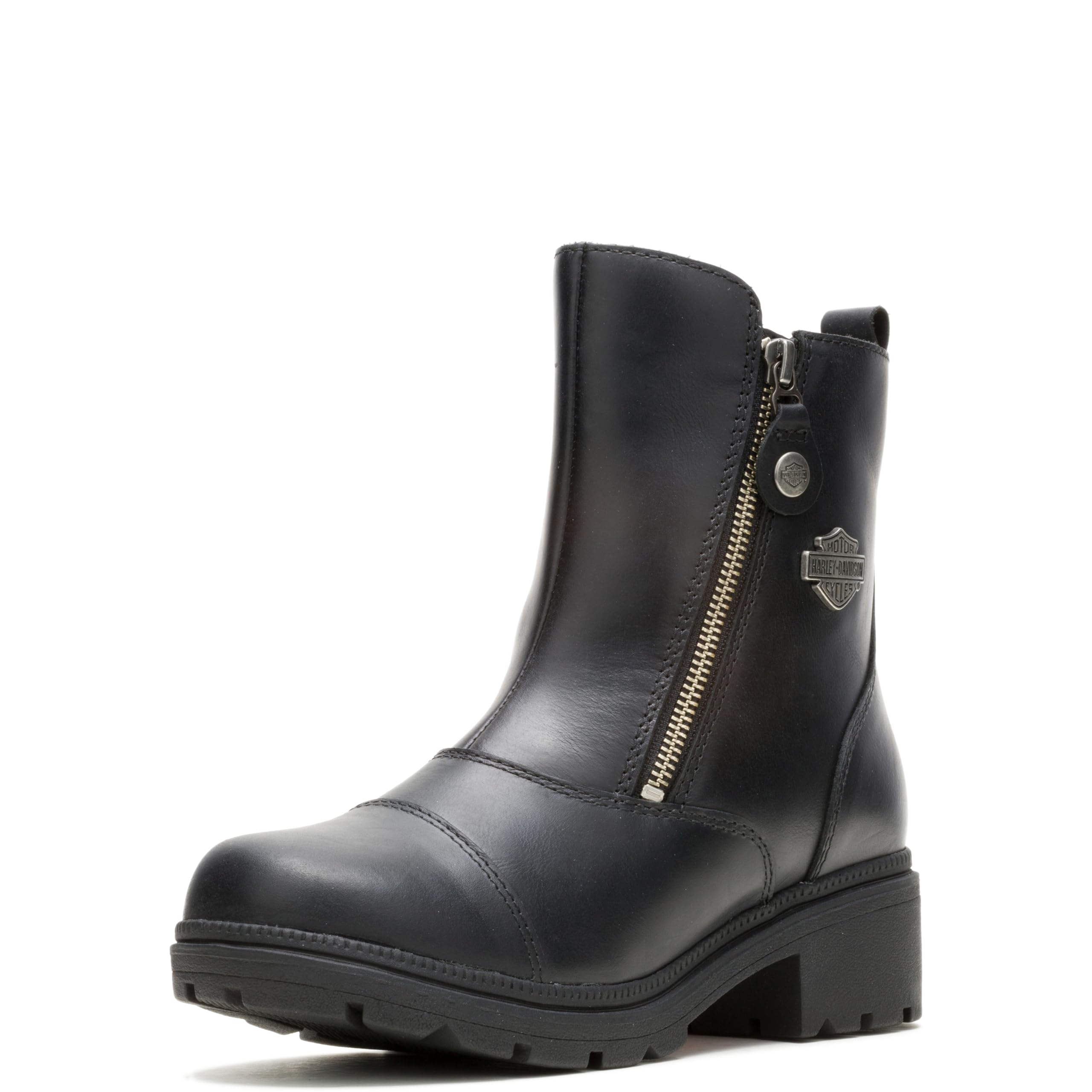 Photo 1 of Harley-Davidson Women's Amherst Leather Motorcycle Casual Boot, Black, 7