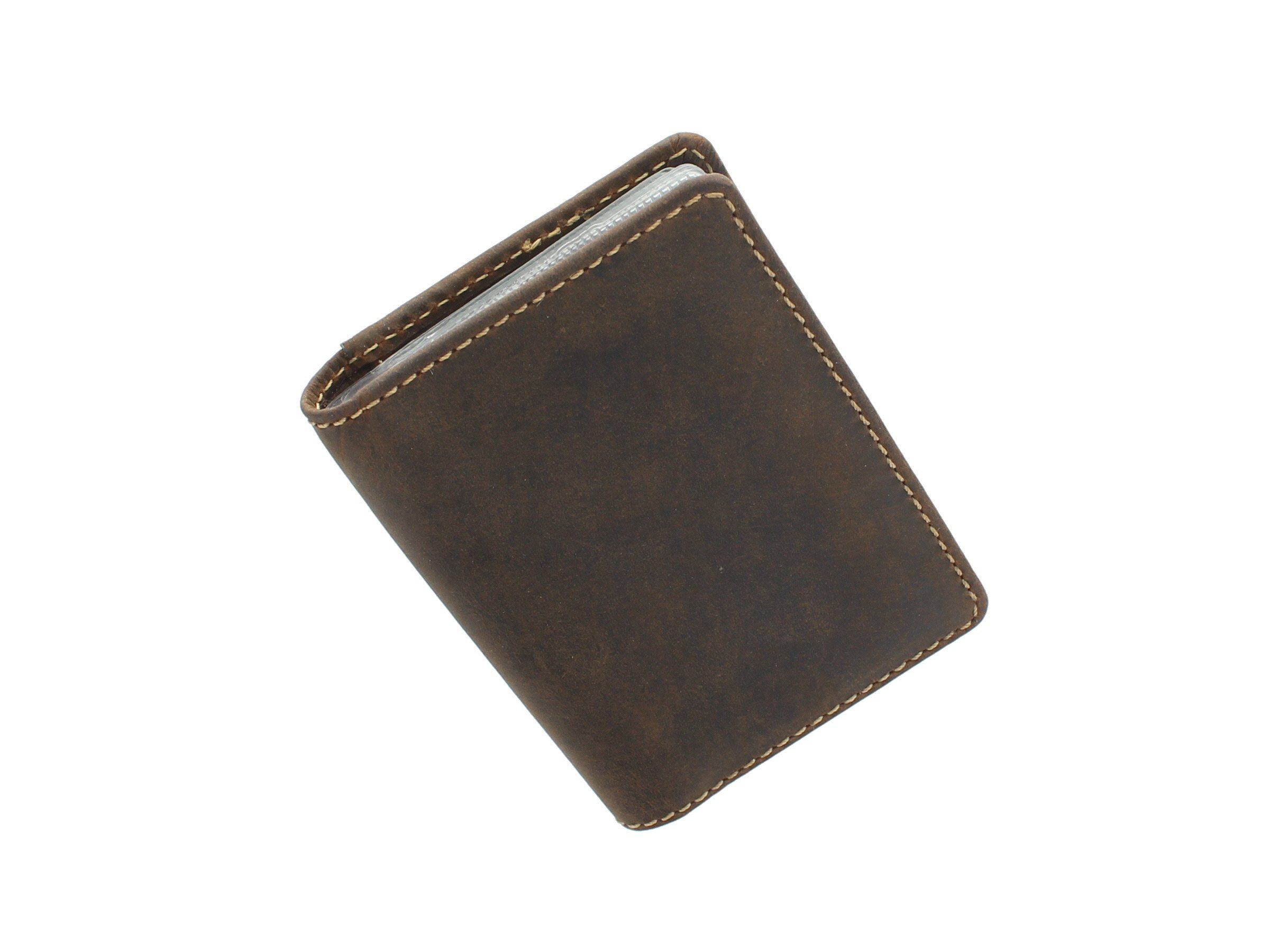 VISCONTI Slim Collection Laser Leather Card Holder with RFID Protection VSL24 Oil Tan