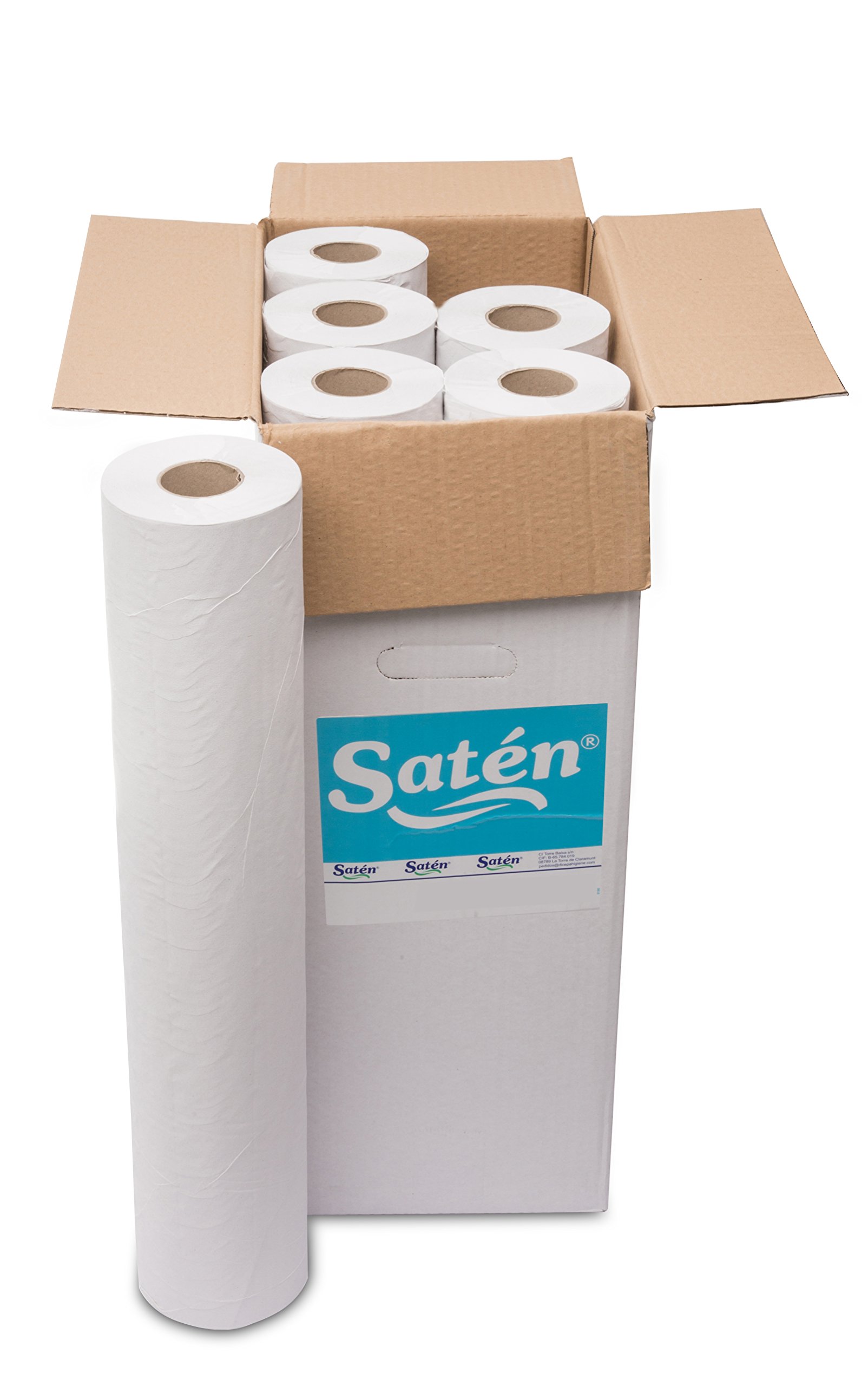 Saten cr5972023.Roll Stretcher, Recycled, 0, 59.x 58.m, 2.Layers, Lisa (6.Rolls per Box), White