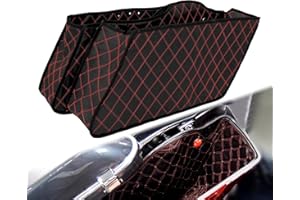 motosikleta Saddlebag Liners Carpet Insert with Red Stitching for Non-Stretched Non-Tapered Hard Saddlebags Fit for Harley Touring Road King Road Glide Street Glide Electra Glide 2014-2023