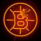Balanar Hockey Sport Club Neon Sign for Wall Decor, Hockey LED Neon Light For Man Cave Or Garage Decoration, Hockey Team Logo Light For Bar, Dorm Room, Party,Game Room Decoration 12.2 * 12.2 inch