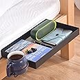 Adowes Bedside Shelf for Bed Heavy Duty Metal Bunk Bed Shelf with Cup Holder Clip On Nightstand for Top Bunk Bedside Tray Dor