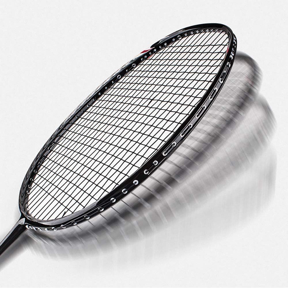 Senston N80 Graphite Single High-Grade Badminton Racquet Professional Carbon Fiber Badminton Racket Black : Sports & Outdoors