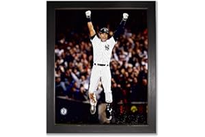 LEGENDS GALLERY New York Yankees Derek Jeter. The Captain Plays His Last Game At Yankee Stadium Framed 8x10 Photograph Picture. - Valentines Day, Birthday, Fathers Day, Or Christmas Gifts For Men, Dad, And Husband