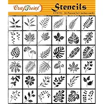 CrafTreat Reusable Stencil Set – 36pcs Birds, Butterflies, Bees Designs For Painting On Wood, Walls, Fabric, DIY Crafts (3x3 Inch) - View #2