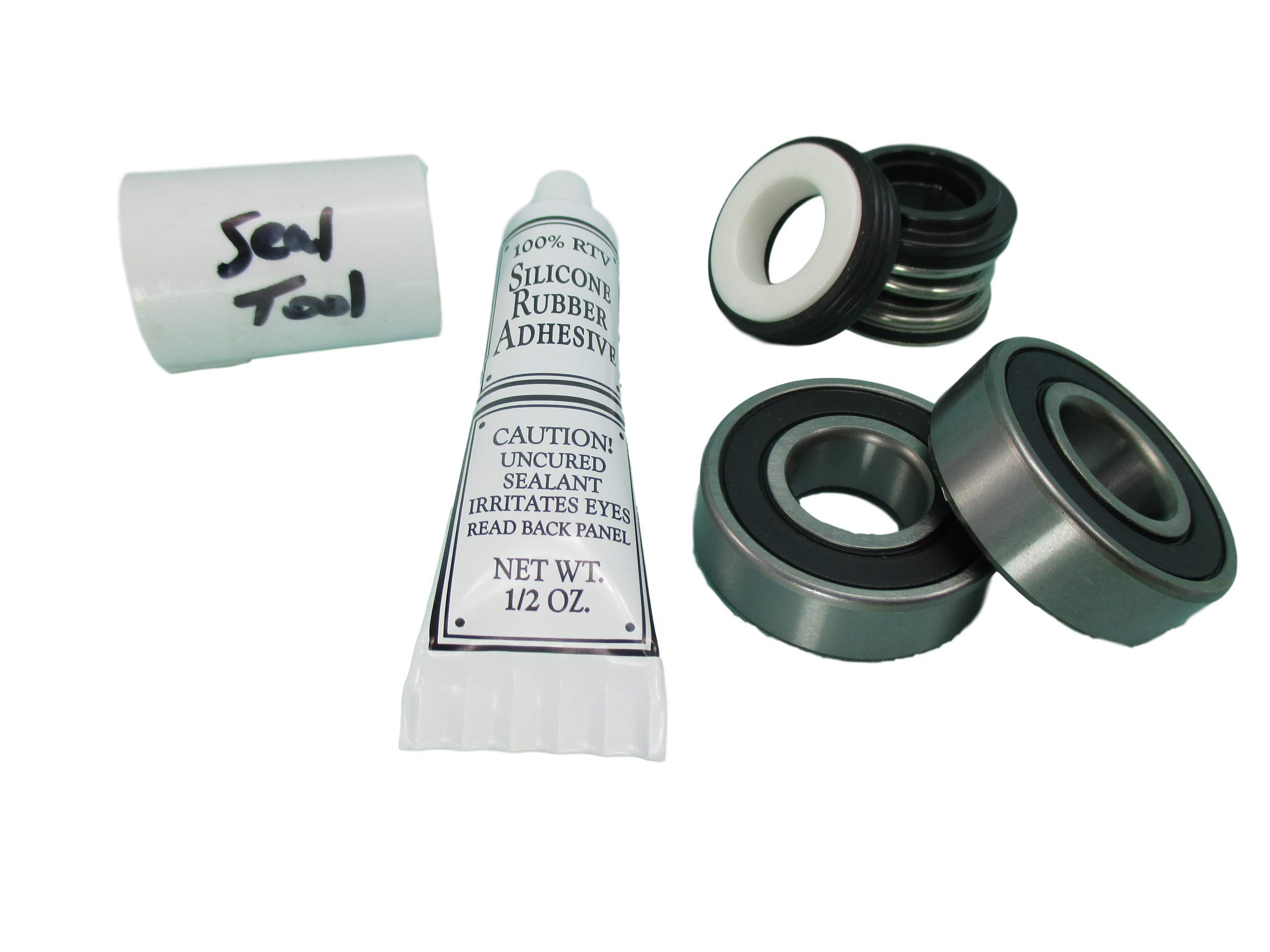 (2) Front Bearing & Seal Pump Parts Kit Fits Most Aqua-Flo Spa Hot Tub Pumps