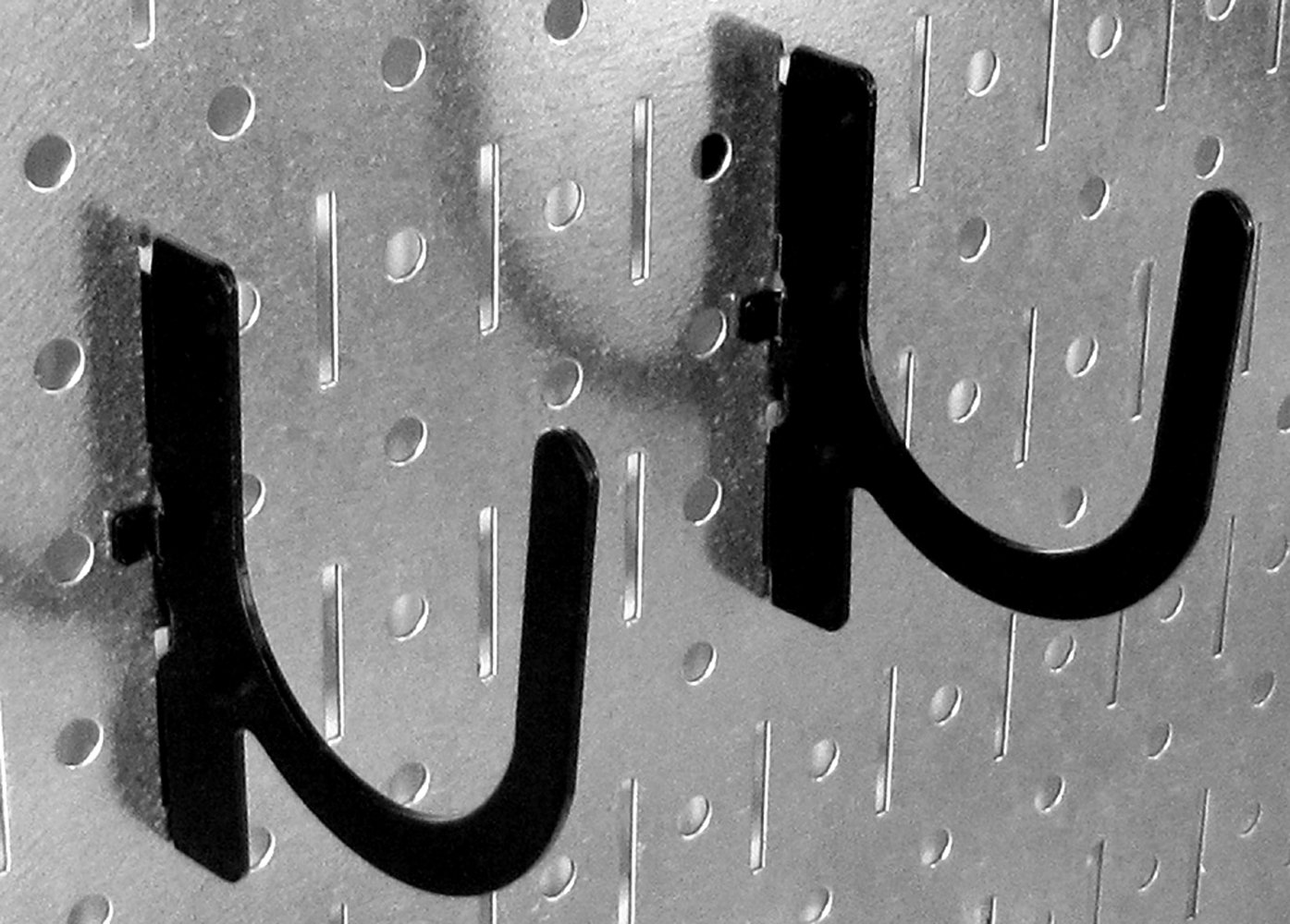 Wall Control 10-UH-003 B Slotted Pegboard U-Hook for Wall Control Pegboard Only, 3