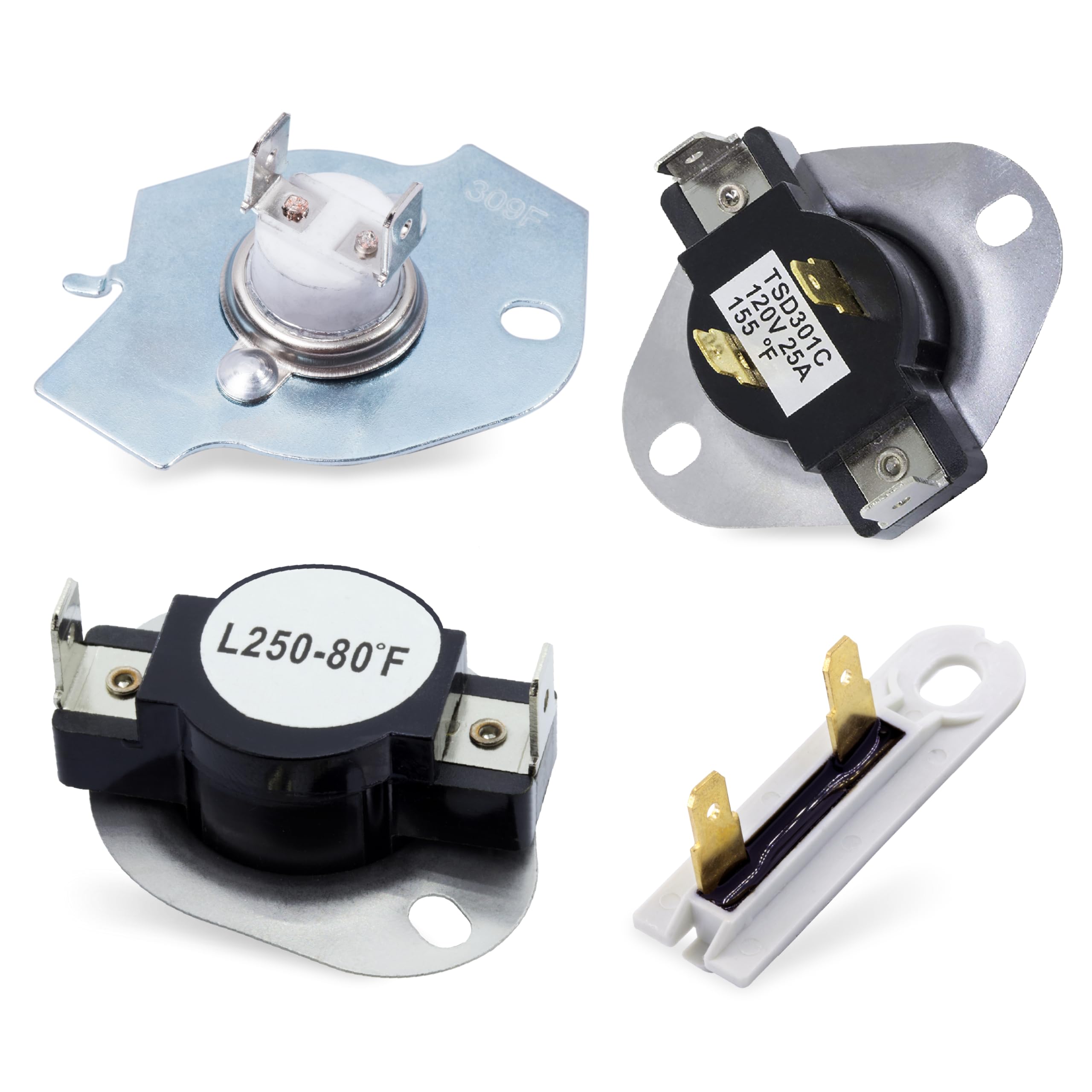 Photo 1 of ?Upgraded 2026?279769 Dryer Thermal Cut-Off Kit 3387134 Dryer Thermostat 3392519 Dryer Thermal Fuse - Compatible for Whirlpool Kenmore Maytag Dryers - Replaces 3977394 3390291 PS345113 AP6008325