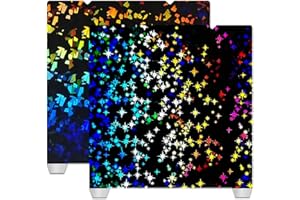 WEFUIT JUUPINE 3D Printer Platform K1C K1 Build Plate 235X235mm, Upgrade H1H Build Plate Flake+Galaxy Spring Steel Sheet for K1C/K1/ Ender-3 S1/S1 Pro/Ender-5 S1/Ender-3 V3/Ender-3 V3 KE/Ender-3V3 SE